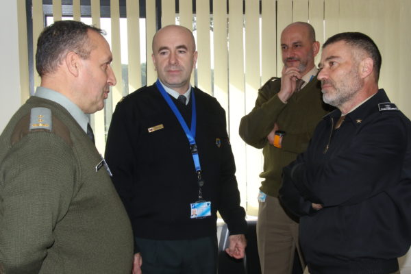 MG Giovanni Maria IANNUCCI speaks with Centre’s Sponsoring Nation representatives